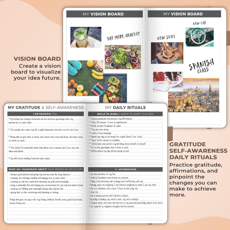 Clever Fox Planner â€“ Undated Weekly & Monthly Planner for Productivity, Time Management & Goals â€“ Organizer Journal â€“ A5 (Pearl) - Image 5